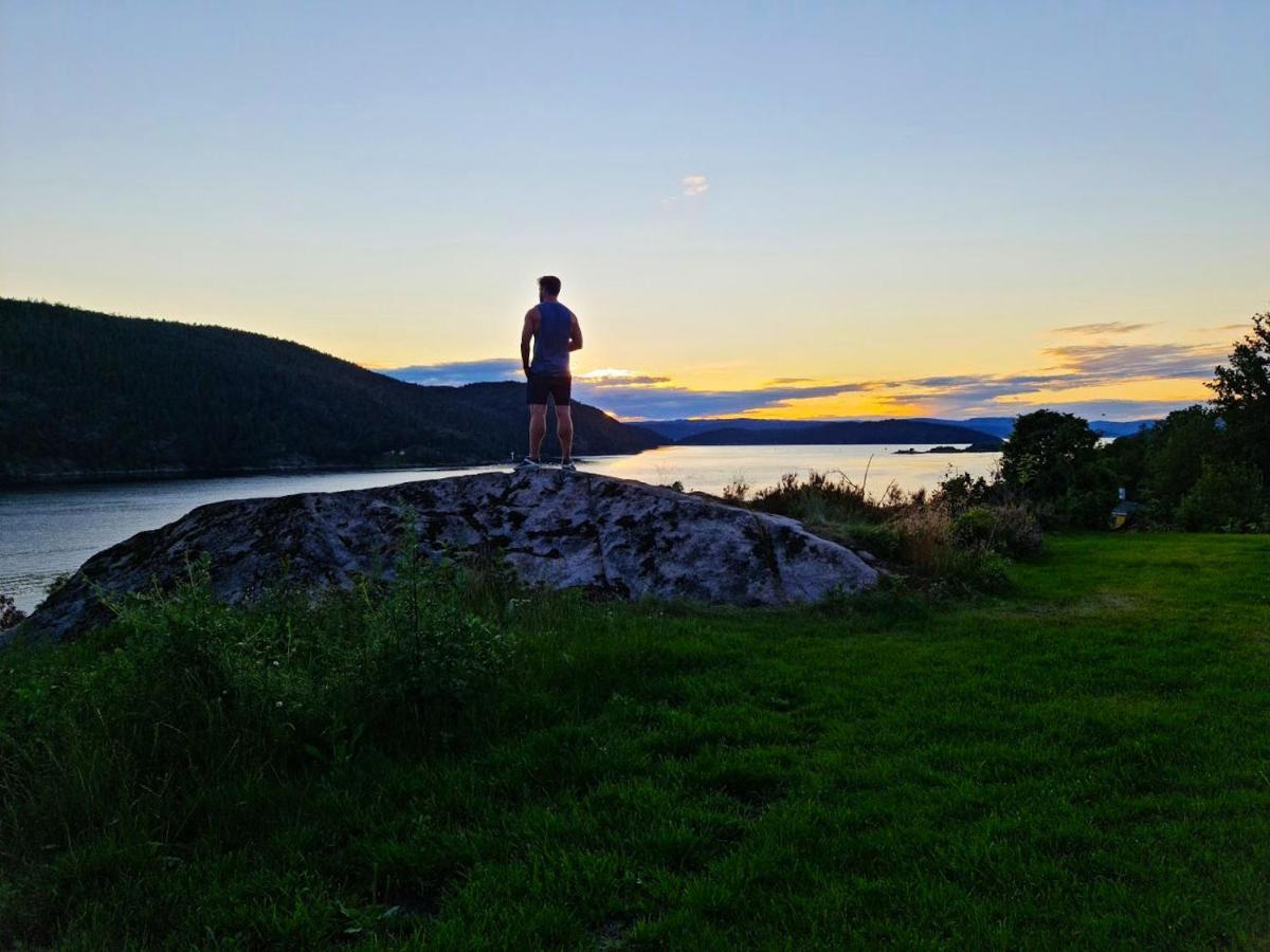 Funky Cabin With A Panoramic View Of The Oslofjord Nordre Frogn Extérieur photo